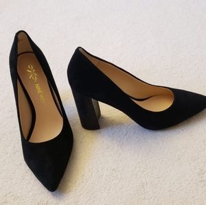 Black Suede Pump Heels